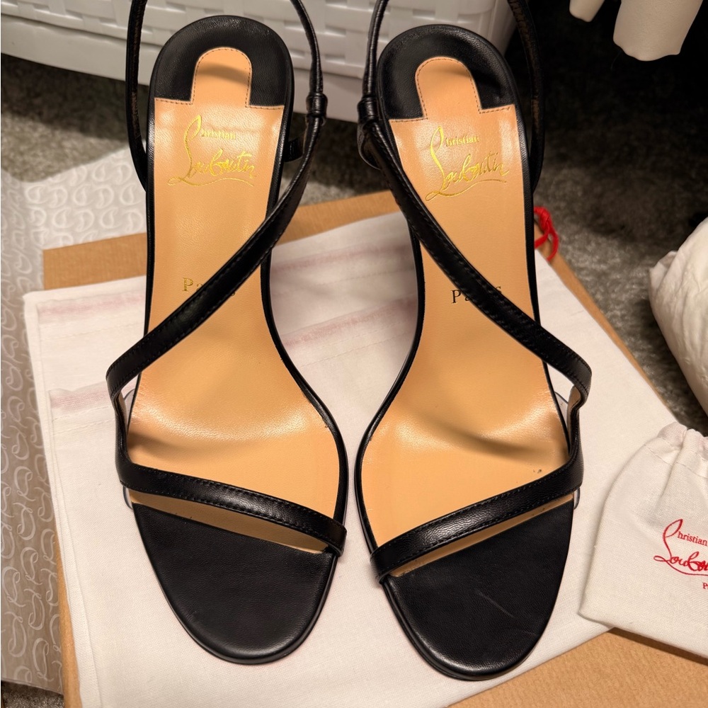 Christian Louboutin Black Rosalie Heels